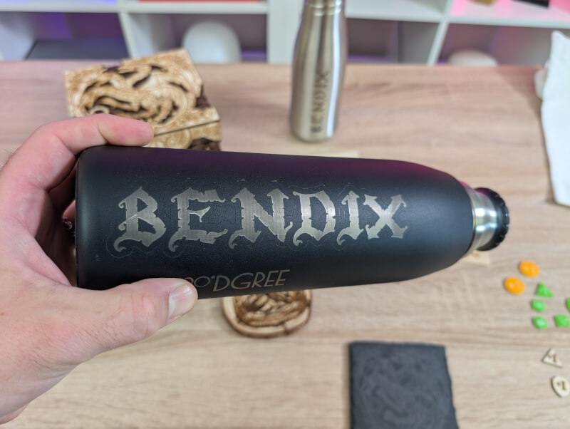 Thermos xTool M1 engraving